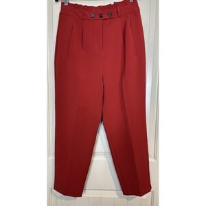 a love a Womens Size 6 Pleated stretch high rise trouser pants GUC career office